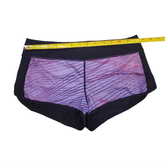 Fitty Women's Purple Black Speed Workout Crossfit Athletic Shorts Small - Picture 3 of 6